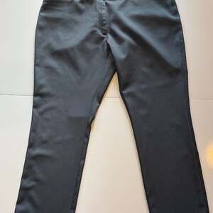 Oobe Women's Dress Pants 14/31 Gray Stretch Waist Straight Leg Business Trousers